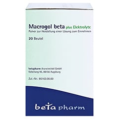 Macrogol beta plus Elektrolyte 20 Stck - Linke Seite