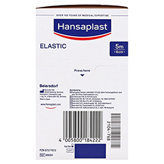 Hansaplast Elastic Pflaster 6 cmx5 m 1 Stück - Rechte Seite