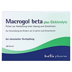 Macrogol beta plus Elektrolyte 20 Stck - Vorderseite
