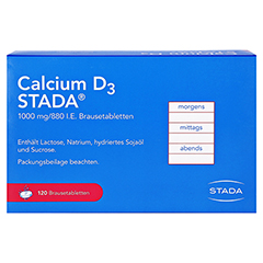 Calcium D3 STADA 1000mg/880 I.E. 120 Stück N3 - Rückseite