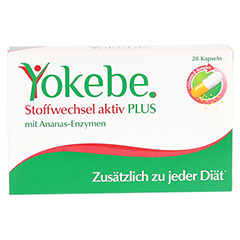 Yokebe Plus Stoffwechsel aktiv Plus 28 Stück - Vorderseite