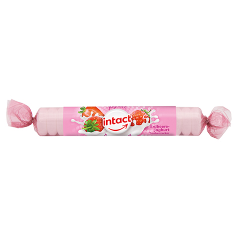 INTACT Traubenzucker Rolle Erdbeere Joghurt 40 Gramm