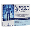 Paracetamol HEUMANN 500mg bei Schmerzen und Fieber 20 Stck N2