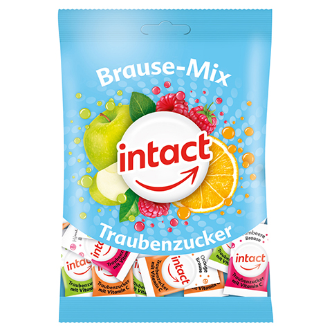 INTACT Traubenzucker Beutel Brause-Mix 75 Gramm