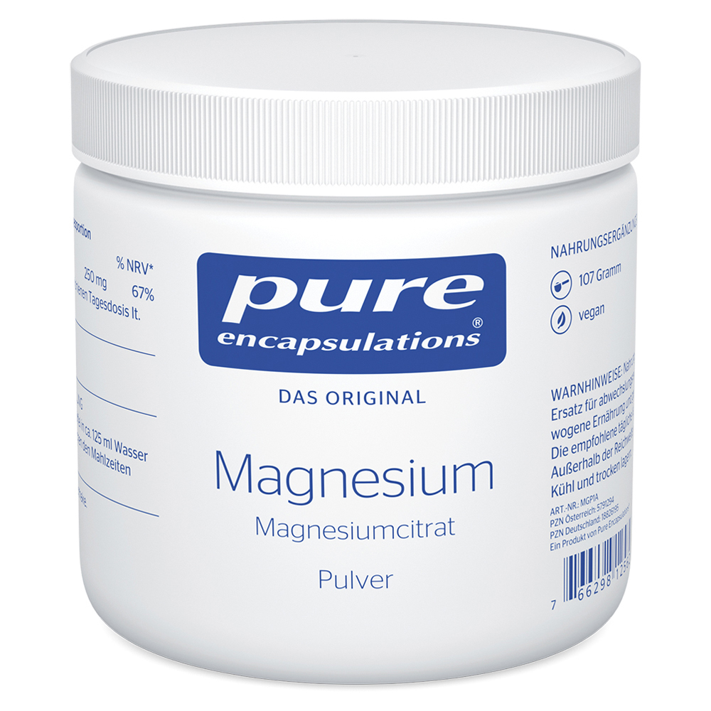 PURE ENCAPSULATIONS Magnesium Magn.Citrat Pulver 107 Gramm