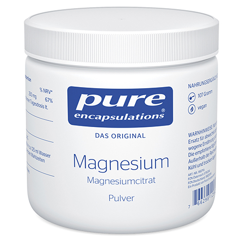 PURE ENCAPSULATIONS Magnesium Magn.Citrat Pulver 107 Gramm