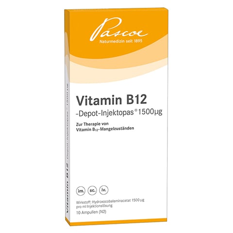VITAMIN B12 DEPOT Inj. 1500 g Injektionslsung 10x1 Milliliter N2