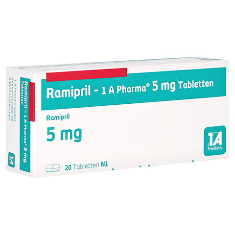 Ramipril-1A Pharma 5mg 20 Stck N1