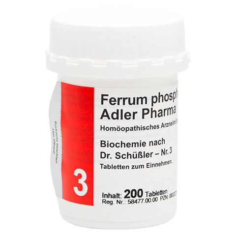 BIOCHEMIE Adler 3 Ferrum phosphoricum D 12 Tabl. 200 Stck