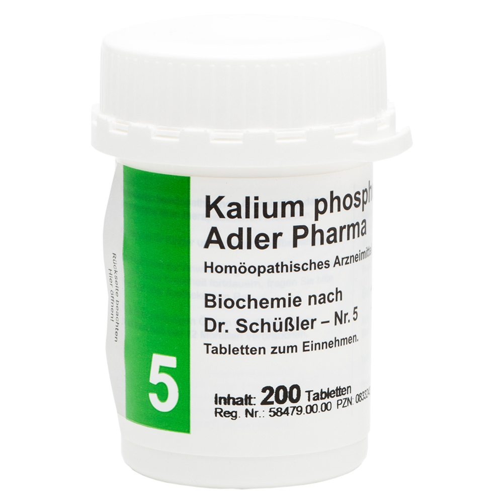 BIOCHEMIE Adler 5 Kalium phosphoricum D 6 Tabl. 200 Stück
