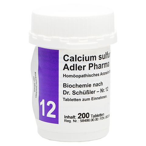 BIOCHEMIE Adler 12 Calcium sulfuricum D 6 Tabl. 200 Stck