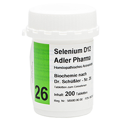 BIOCHEMIE Adler 26 Selenium D 12 Tabletten