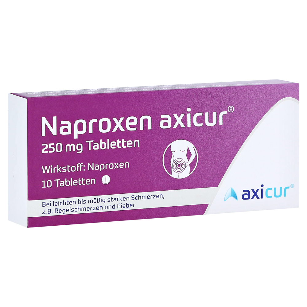 Naproxen axicur 250mg Tabletten 10 Stück