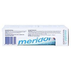 MERIDOL Zahnpasta Vorteilspack+100 ml Spülung 2x75 Milliliter - Linke Seite