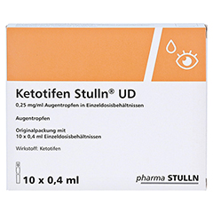 Ketotifen Stulln UD 0,25mg/ml Augentropfen 10x0.4 Milliliter N1 - Vorderseite