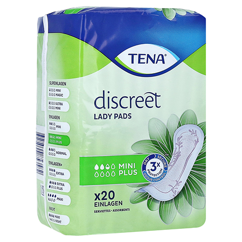 TENA LADY Discreet Inkontinenz Einlagen mini plus 20 Stück