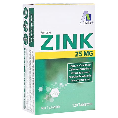 ZINK 25 mg Tabletten 120 Stck