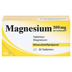Magnesium 100mg JENAPHARM 20 Stück N1 - Vorderseite