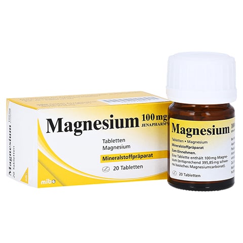 MAGNESIUM 100 mg Jenapharm Tabletten 20 Stück N1