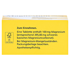 MAGNESIUM 100 mg Jenapharm Tabletten 20 Stück N1 - Unterseite