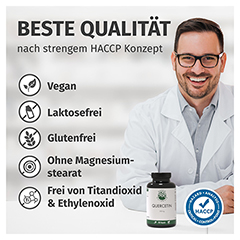 GREEN NATURALS Quercetin 500 mg hochdosiert Kaps. 180 Stck - Info 3