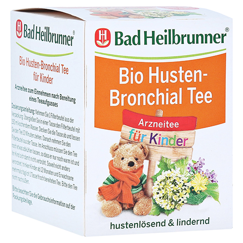 BAD HEILBRUNNER Bio Husten-Bronchial Tee f.Kdr.FB 8x1.5 Gramm