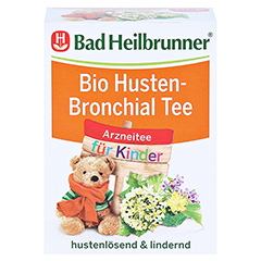BAD HEILBRUNNER Bio Husten-Bronchial Tee f.Kdr.FB 8x1.5 Gramm - Vorderseite
