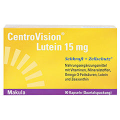 CENTROVISION Lutein 15 mg Kapseln 90 Stück - Vorderseite