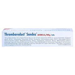 Thrombareduct Sandoz 60000 I.E./100g 100 Gramm N2 - Oberseite