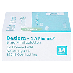 Deslora-1A Pharma 5mg 20 Stck N1 - Linke Seite