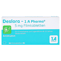 Deslora-1A Pharma 5mg 20 Stck N1 - Vorderseite