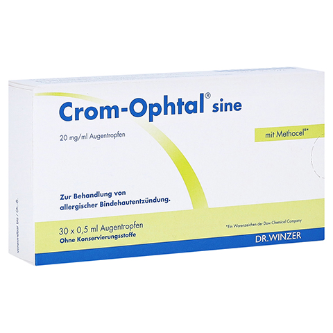 Crom-Ophtal sine Augentropfen 30x0.5 Milliliter