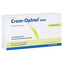 Crom-Ophtal sine Augentropfen 30x0.5 Milliliter