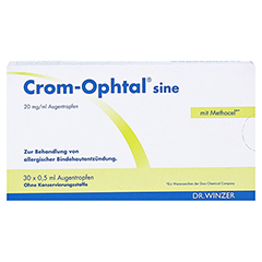 Crom-Ophtal sine Augentropfen 30x0.5 Milliliter - Vorderseite