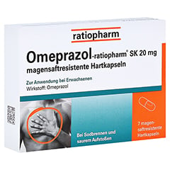 Omeprazol-ratiopharm SK 20mg 7 Stück
