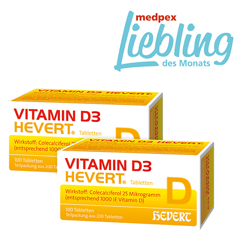 Vitamin D3 Hevert Tabletten Doppelpack 2x200 Stück