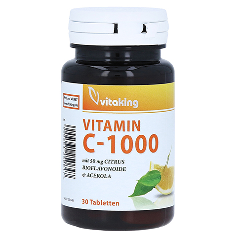 VITAMIN C 1000 mit Bioflavonoide Tabletten 30 Stück