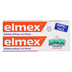 ELMEX Junior Zahnpasta Doppelpack 2x75 Milliliter - Vorderseite
