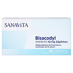 Bisacodyl Sanavita 10mg 5 Stück N1 - Vorderseite