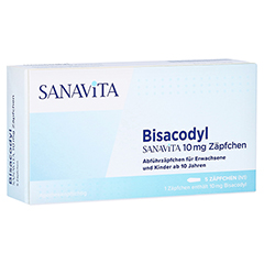 Bisacodyl Sanavita 10mg 5 Stück N1