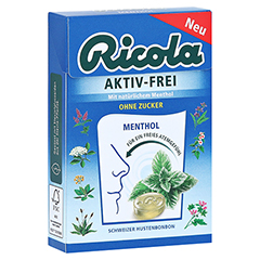 RICOLA AKTIV-FREI ohne Zucker Bonbons 50 Gramm