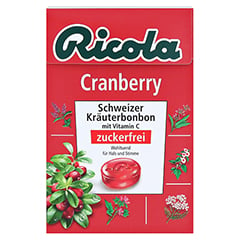 RICOLA o.Z.Box Cranberry Bonbons 50 Gramm - Vorderseite