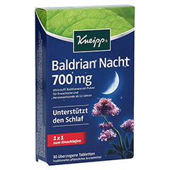 KNEIPP Baldrian Nacht berzogene Tabletten 30 Stck