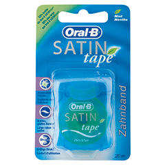 Oral-B Zahnseide Satintape blau Blisterkarte 1 Stück