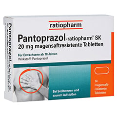 Pantoprazol-ratiopharm SK 20mg