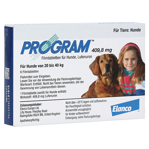 PROGRAM 409,8 mg 20-40 kg Tabl.f.Hunde 6 Stck