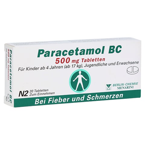 Paracetamol BC 500mg 20 Stück N2