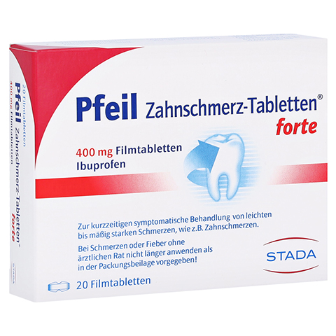 Pfeil Zahnschmerz-Tabletten forte 400mg 20 Stück