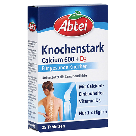 ABTEI Knochenstark (Calcium 600 + D3) 28 Stck