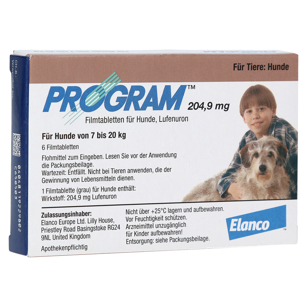 Erfahrungen zu PROGRAM 204,9 mg 7-20 kg Tabl.f.Hunde 6 Stück medpex Apothekenversand